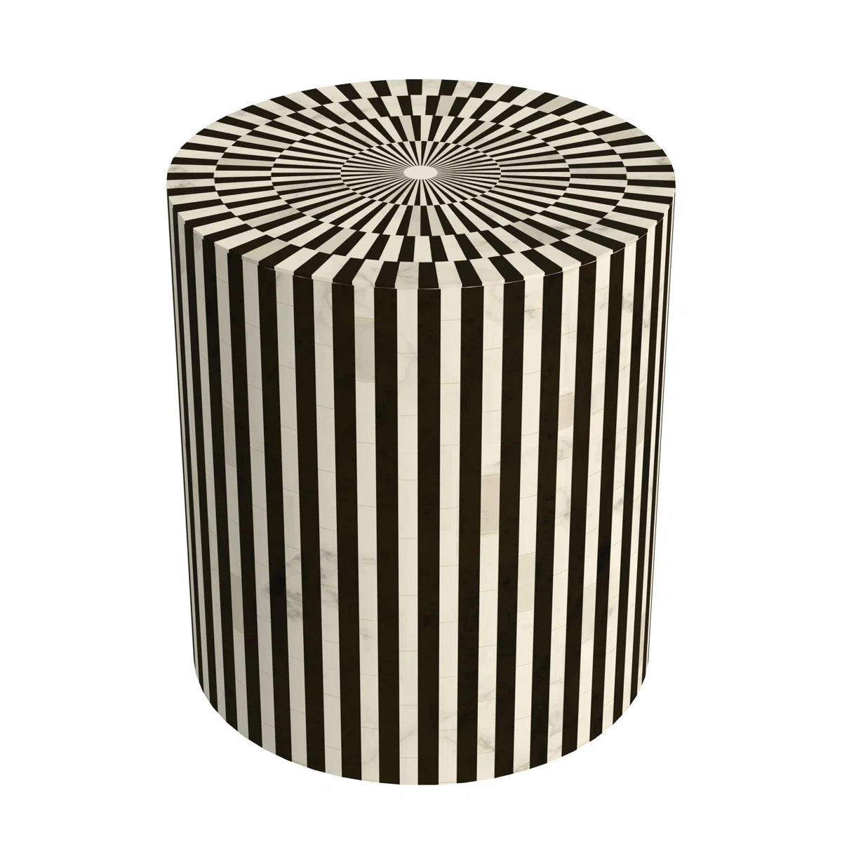 Teague Stone Block End Table